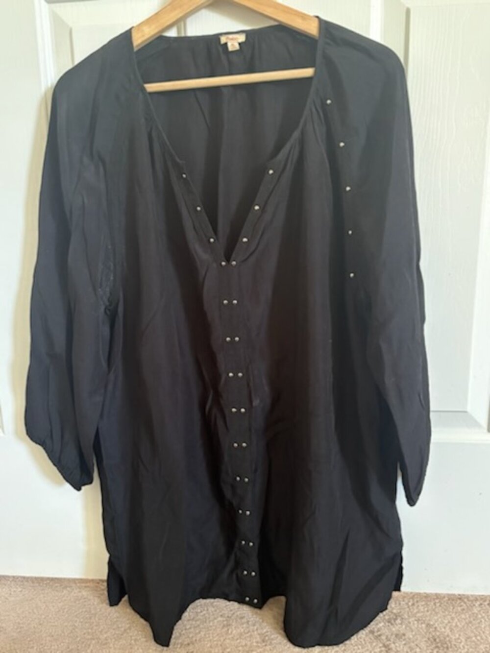 Reba, Black, XL, Blouse